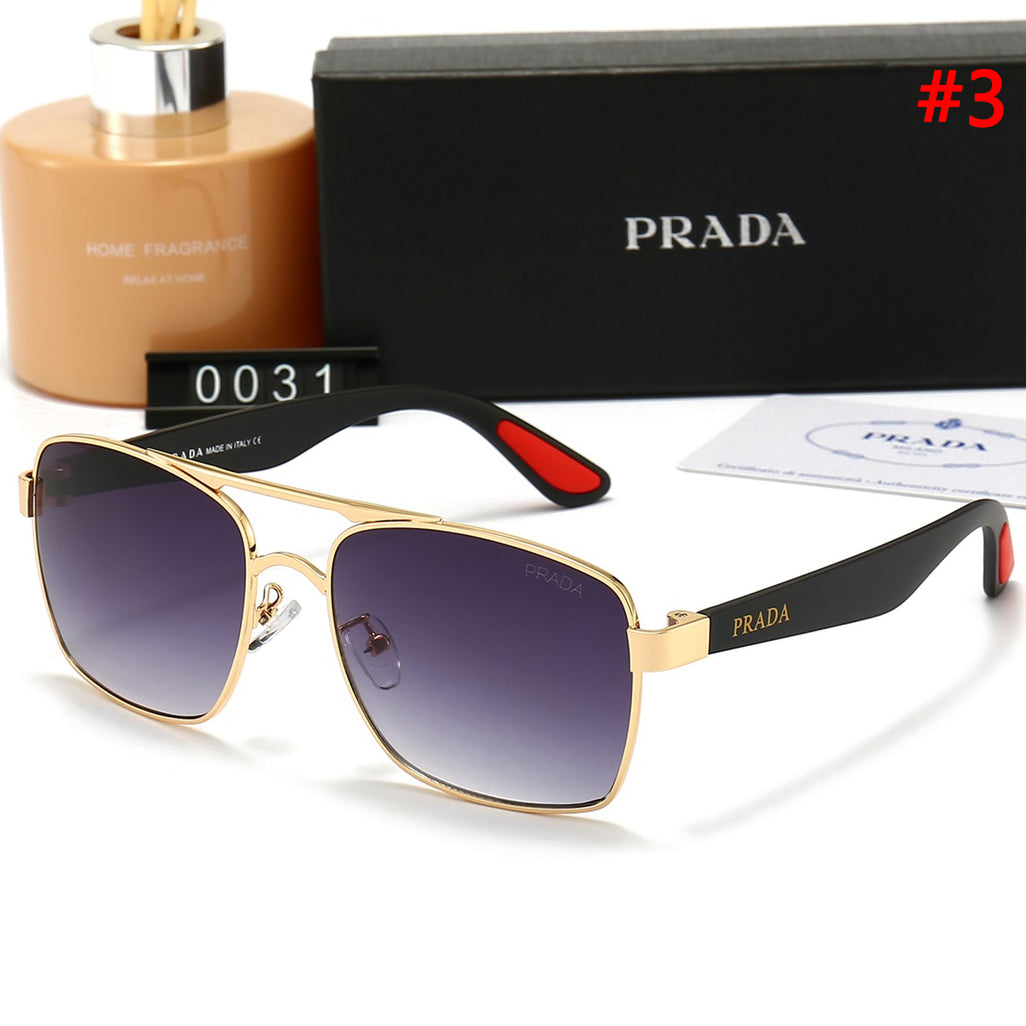 Prada New Fashion Men's and Women's Couples Outdoor Tourism Beach Glasses Sunglasses