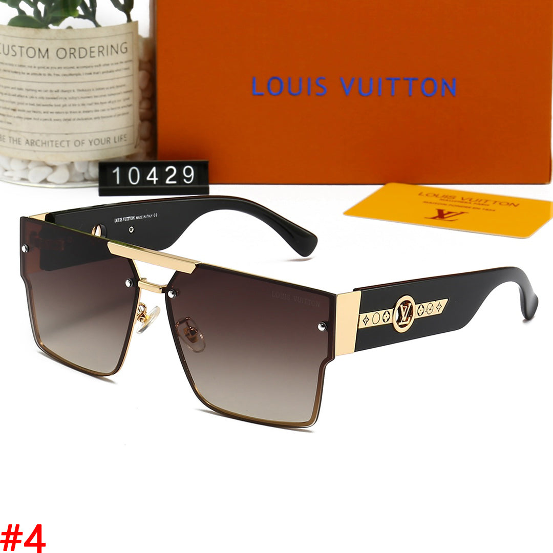 LV New Fashion Men's and Women's Couples Outdoor Tourism Beach Glasses Sunglasses