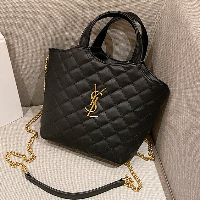 YSL 2023 New Woman Leather Handbag Tote Shoulder Bag Shopping Ba