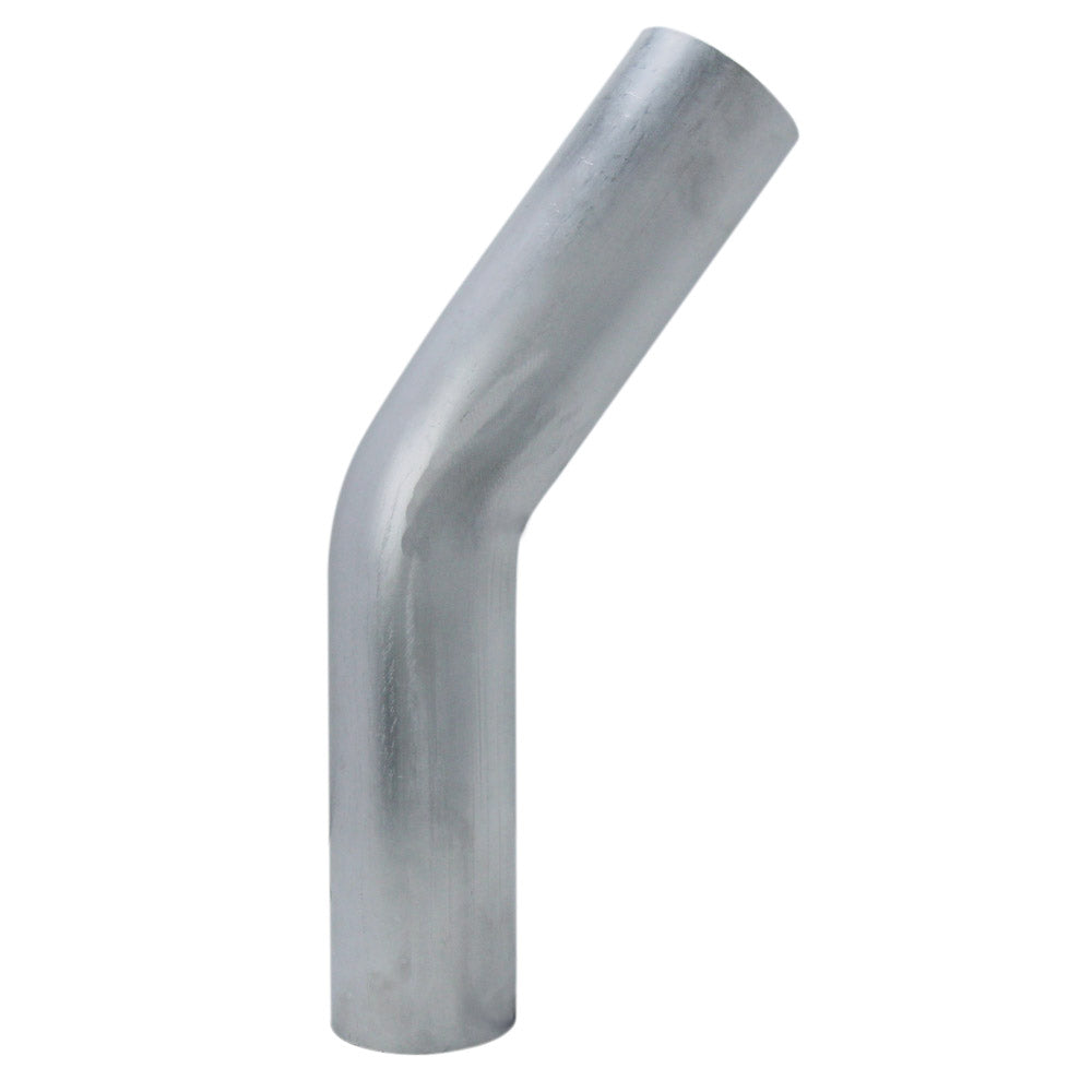 HPS 2.5" OD 35 Degree Bend 6061 Aluminum Elbow, 16 Gauge w/ 4" CLR