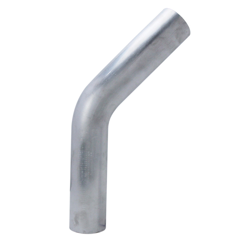 HPS 1.5" OD 45 Degree Bend 6061 Aluminum Elbow, 16 Gauge w/ 2" CLR