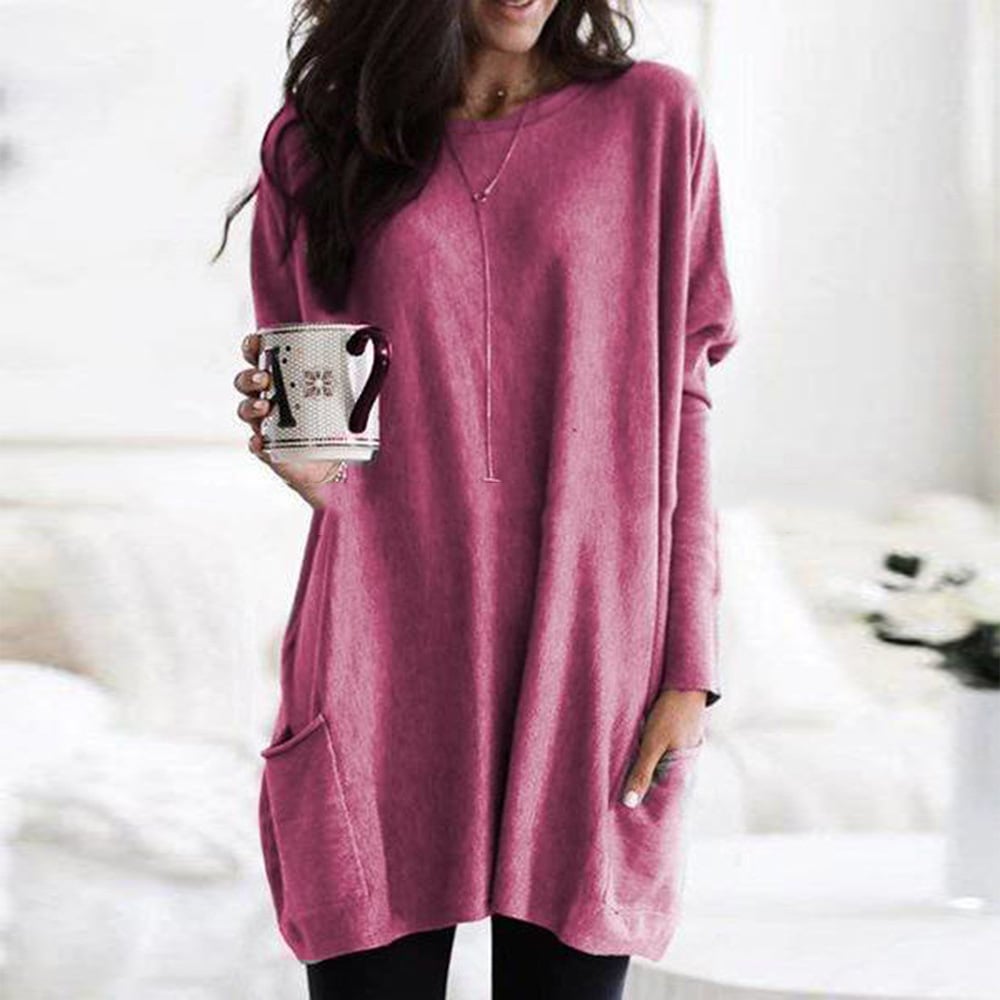 Product Image for Heidi-Mode | Elegantes Langes T-Shirt Für Damen, Grau / 2XL