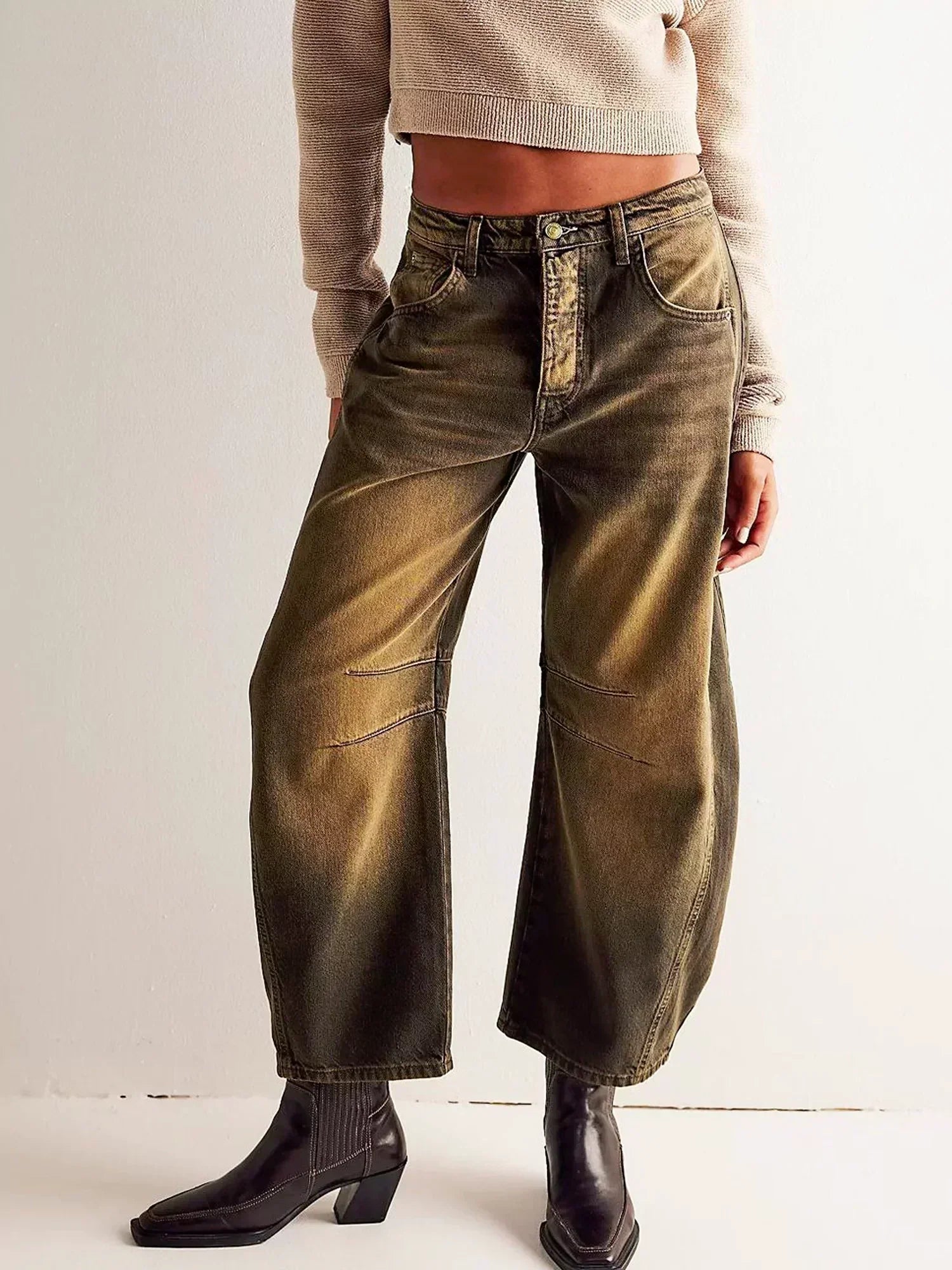 Product Image for Heidi-Mode | Moderne Damenjeans Stil und Komfort Vereint, Gold / XL