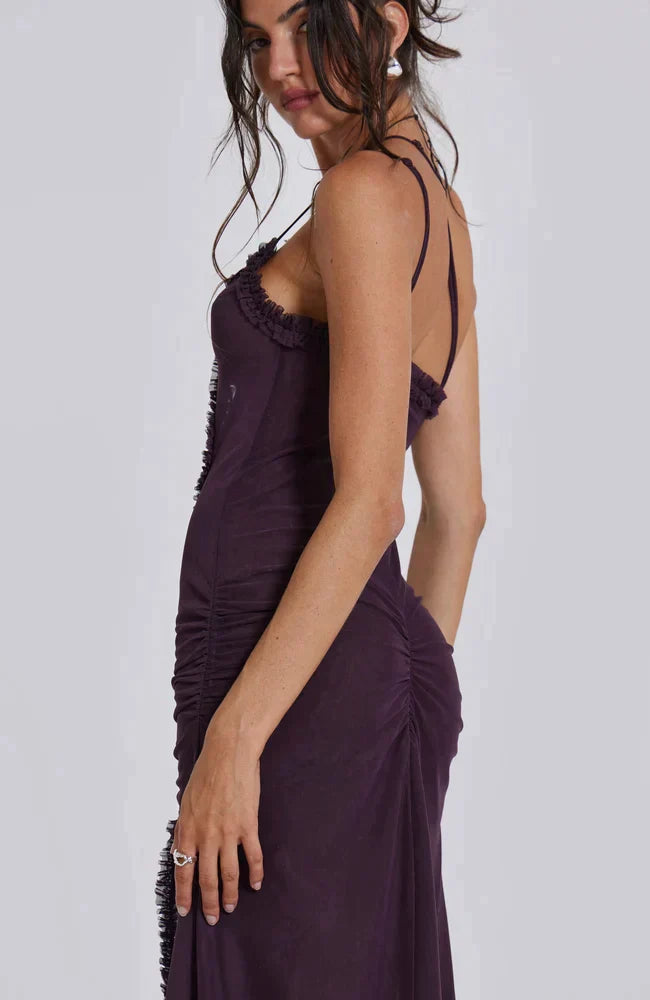 Product Image for Kleid mit geteilter Welle und hohlem Camisole, Schwarz / S