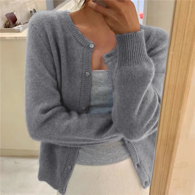 Product Image for Heidi-Mode | Unifarbener Sommer Strickjacke Damen, Lila / Einheitsgröße