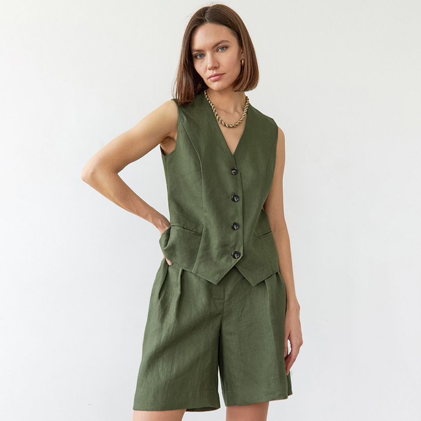 Product Image for Heidi-Mode | Grünes Westernhemd und Kurze Set, L