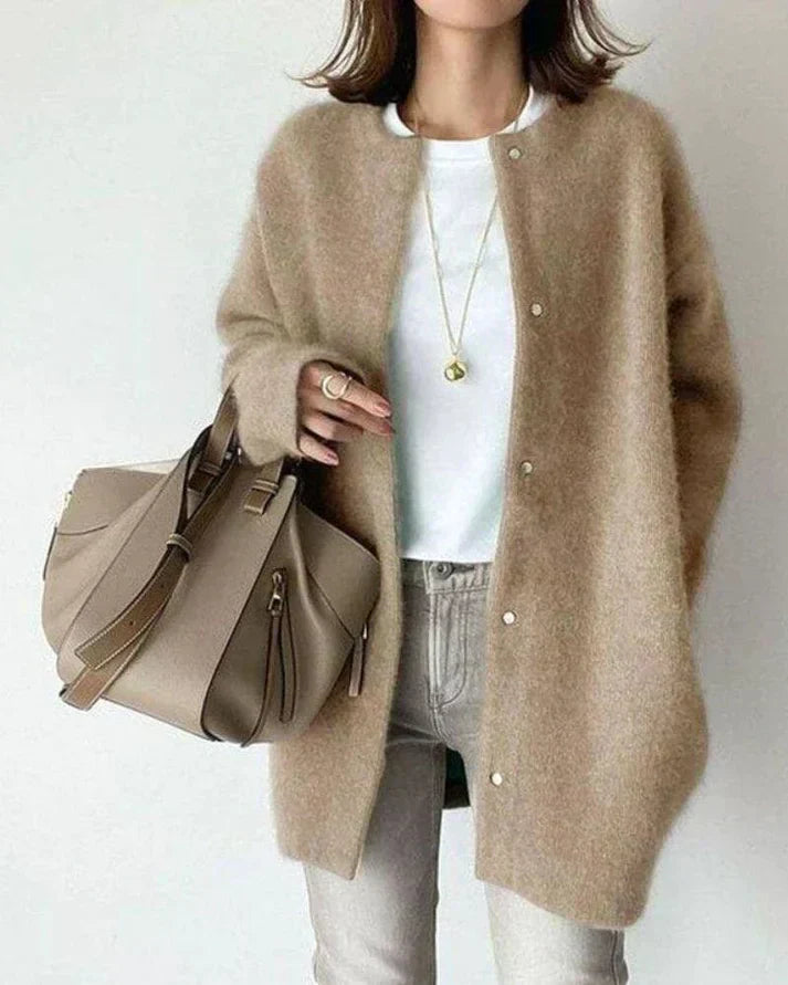 Product Image for Heidi-Mode | Stilvolle Lange Cardigan, Khaki / Eine Größe