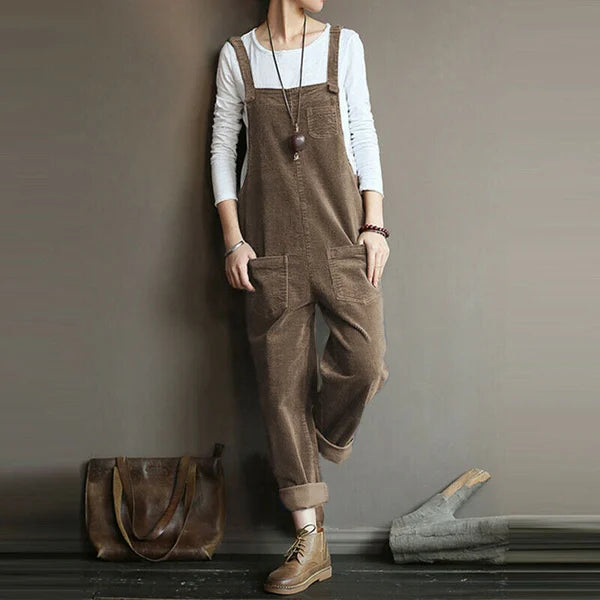 Product Image for Heidi-Mode | Latzhose Casual aus Cord, Khaki / 2XL