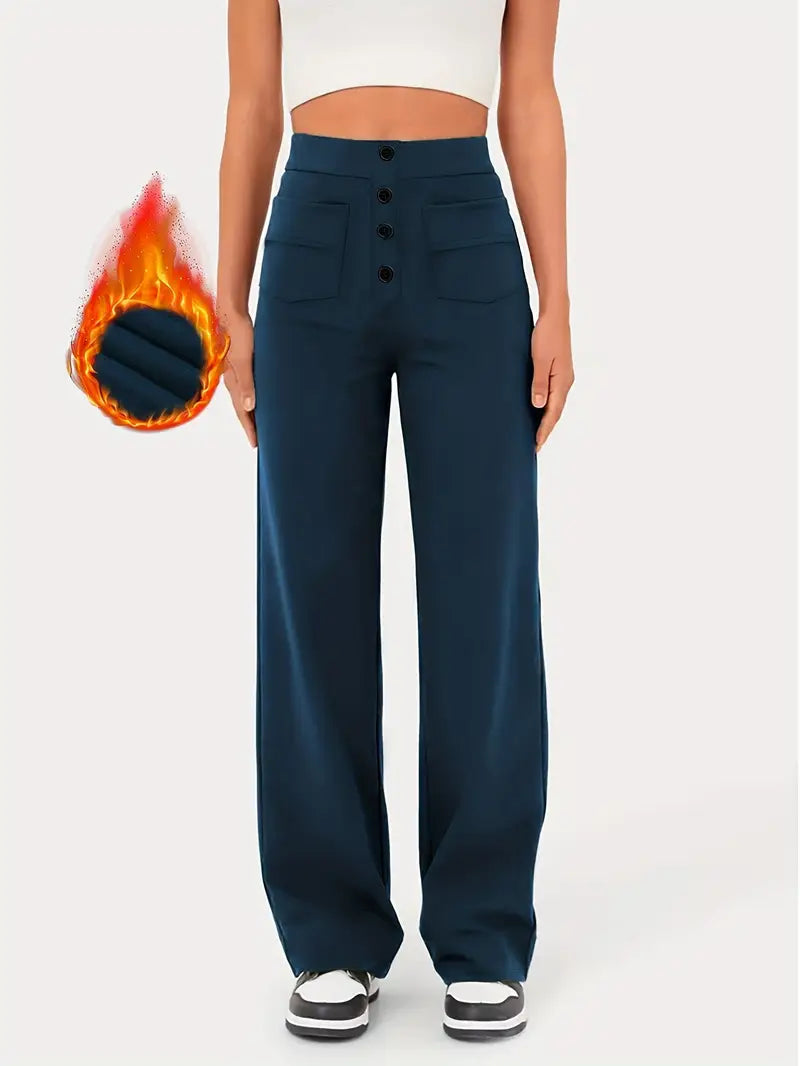 Product Image for Heidi-Mode | Weitbeinige isolierende Hose, Marineblau / S