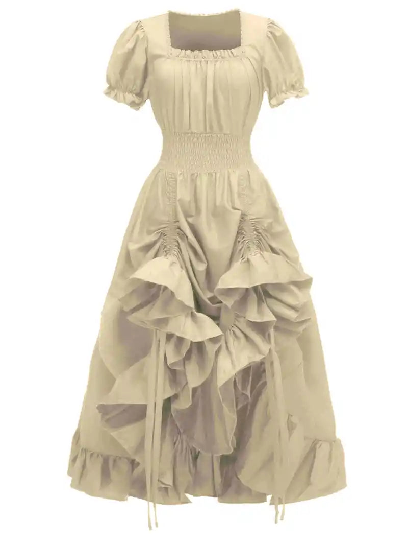 Product Image for Puffärmeliges Kleid Faschingskostüme Damen, Beige / M