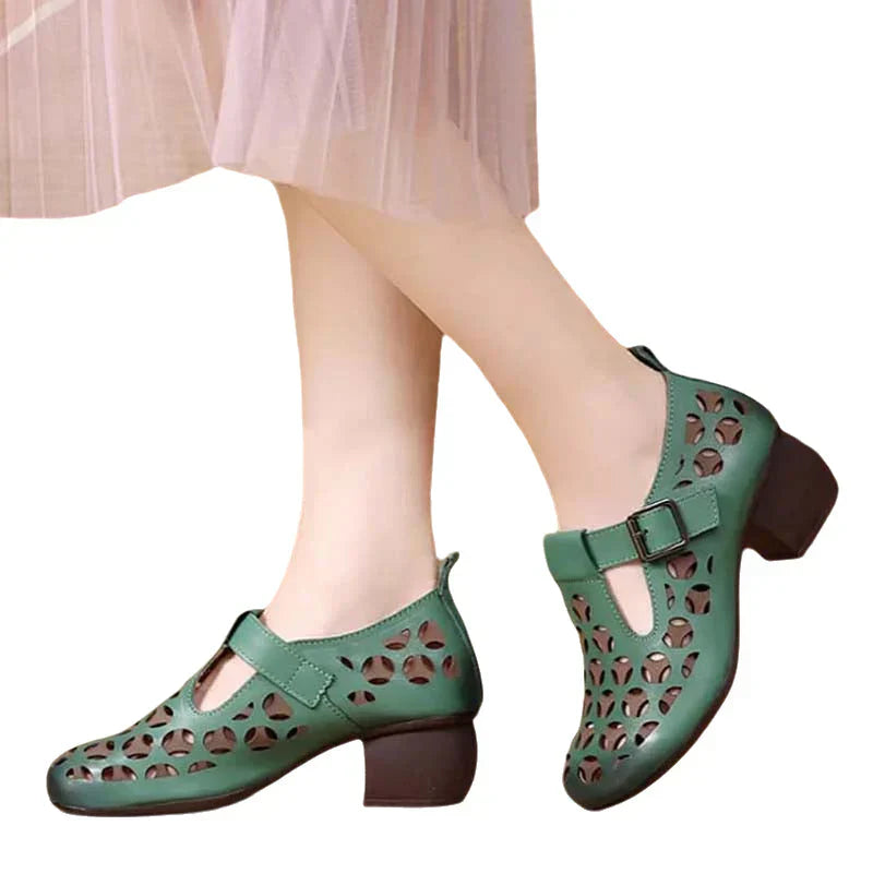 Product Image for Heidi-Mode | Freizeitschuh im Ethno Stil, Grün / 40