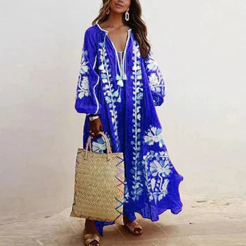 Product Image for Heidi-Mode | Oversized Kleider mit Vintage Druck, Bunt 2 / S