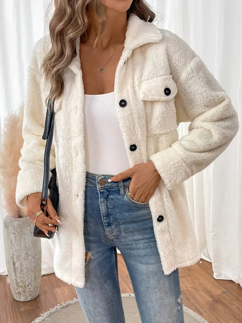 Product Image for Heidi-Mode | Wärme Weiches Nest Korallenvlies Jacke, S / Beige