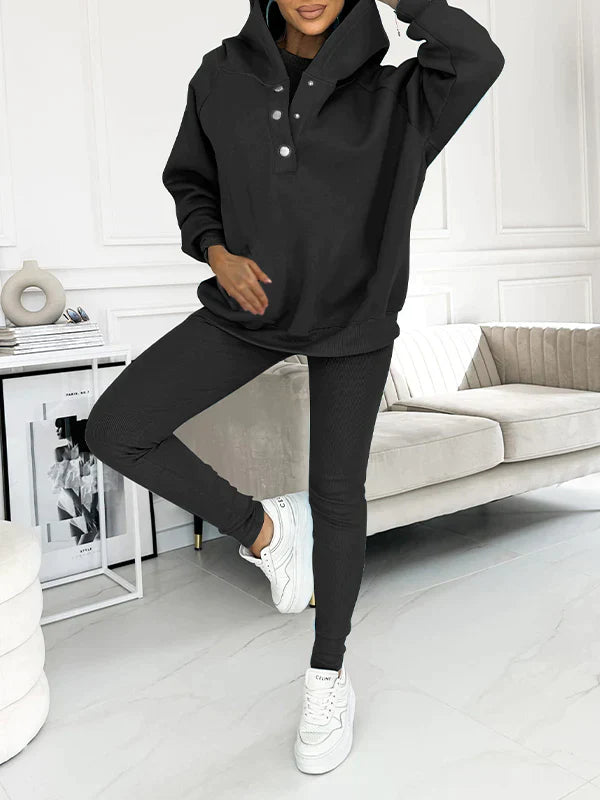 Product Image for Heidi-Mode | Kapuzen Sweatshirt Anzug, S / Rot / Pullover + Weste + Hose