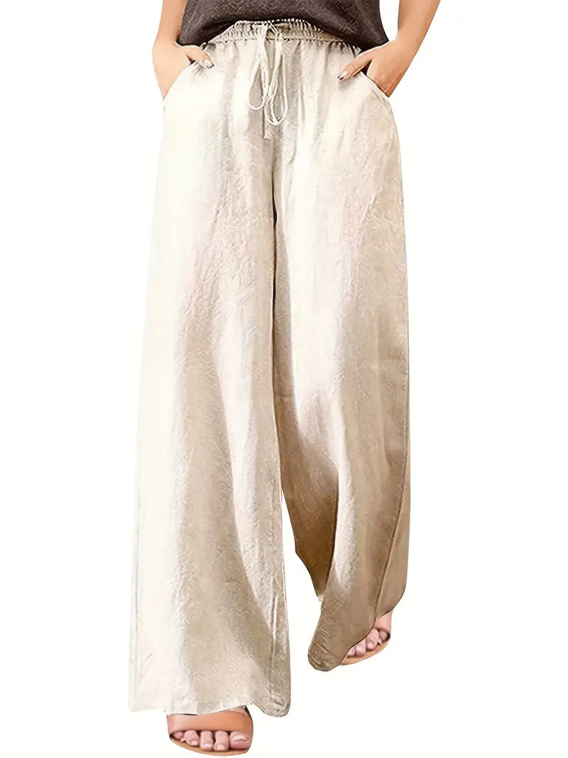 Product Image for Heidi-Mode | Bequeme Hose mit Elastischem Bund und Breitem Bein mit Schnürung Zur Anpassung, Morela / 2XL