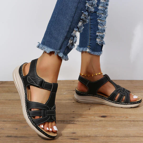 Product Image for Heidi-Mode | Orthopädische Sandalen zur Zehenkorrektur - Verbessern Sie Ihre Fußgesundheit in Komfort und Stil!, Schwarz / 37
