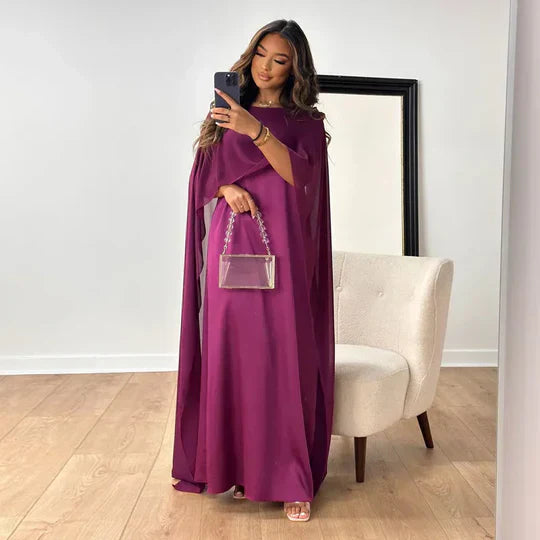 Product Image for Heidi-Mode | Lange Satin-Kleider für Frauen, Violett / M