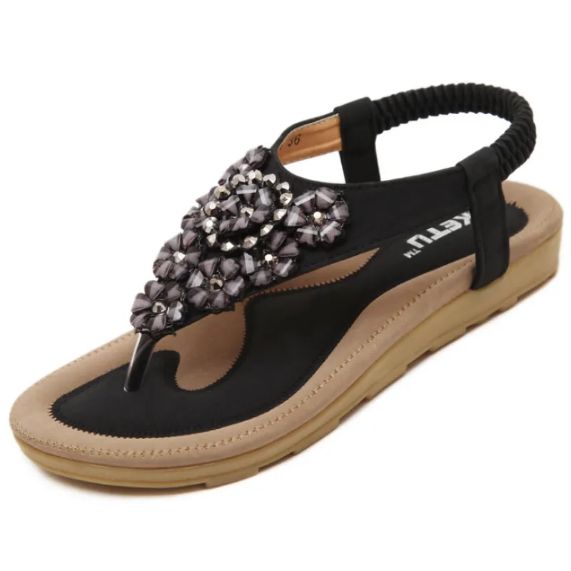 Product Image for Heidi-Mode | Damen Sommer Flip Flops Sandalen, Schwarz / 42