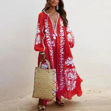 Product Image for Heidi-Mode | Oversized Kleider mit Vintage Druck, Bunt 6 / M
