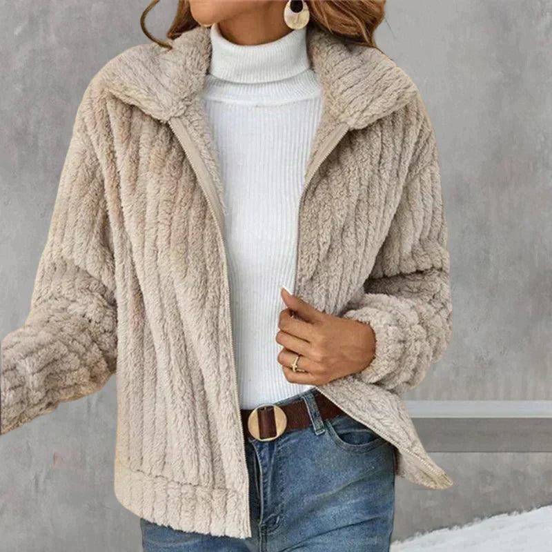 Product Image for Heidi-Mode | Fleece Sherpa Jacke, Beige / XL