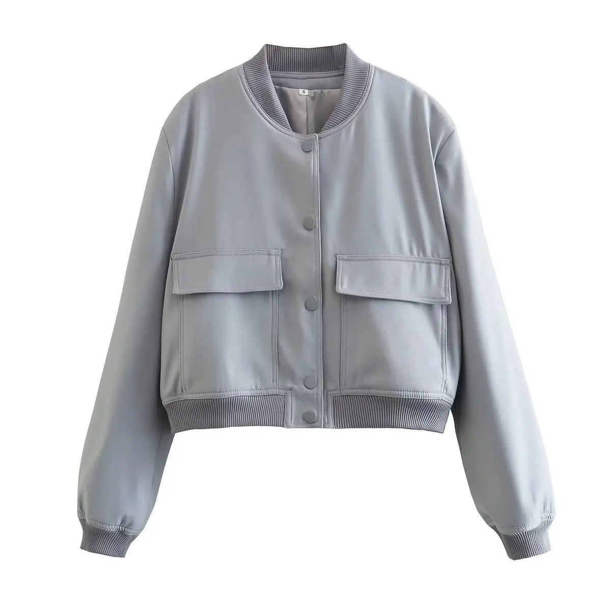 Product Image for Lässige Bomberjacke Damen, Grau / L