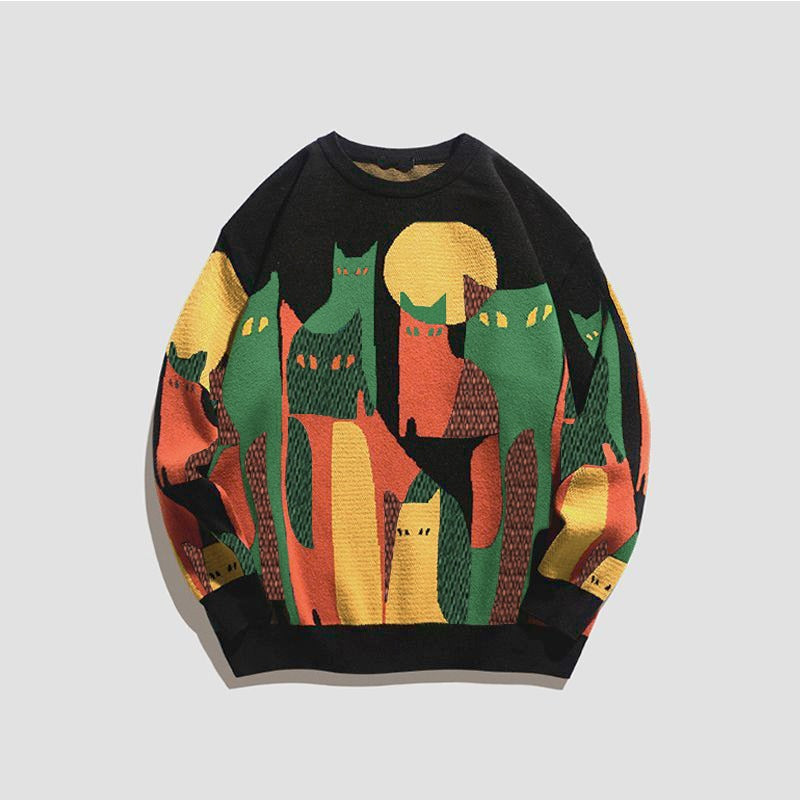Product Image for Heidi-Mode | Unisex Sweatshirt mit Katze, Schwarz / 2XL