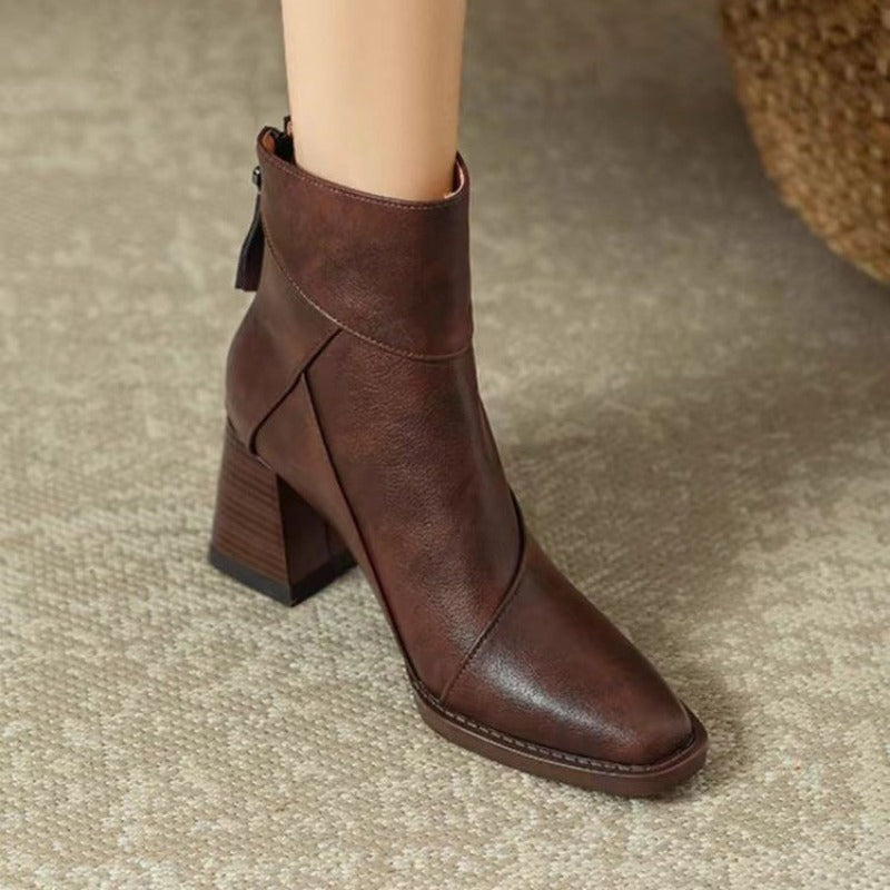Product Image for Heidi-Mode | Komfortabler Damen Lederstiefel, Braun / 40