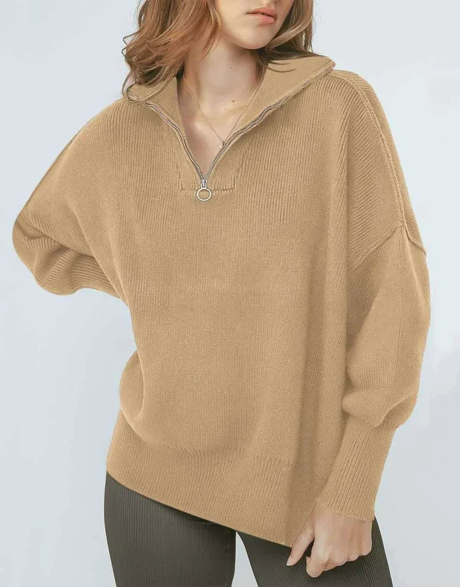Product Image for Heidi-Mode | Warme Winter Trui Met Losse Schouders Voor Dames, Bruin / S