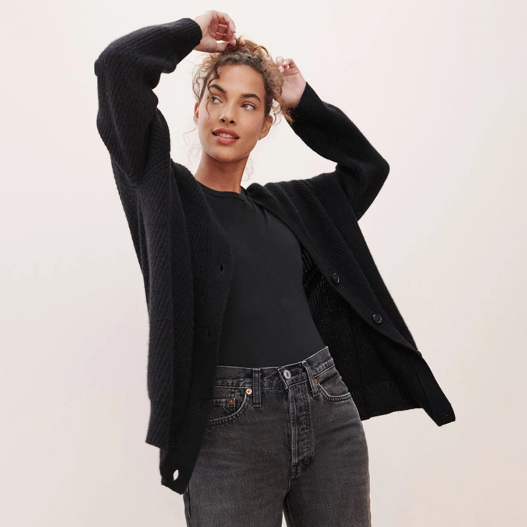 Product Image for Heidi-Mode | Kaschmir-Cardigan Damen, Ungefärbter Stein / S