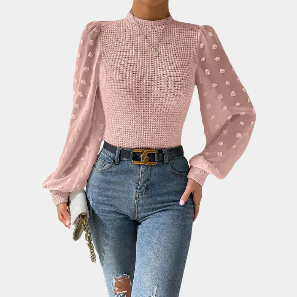 Product Image for Heidi-Mode | Bluse mit Transparenten Ärmeln, Rosa / L