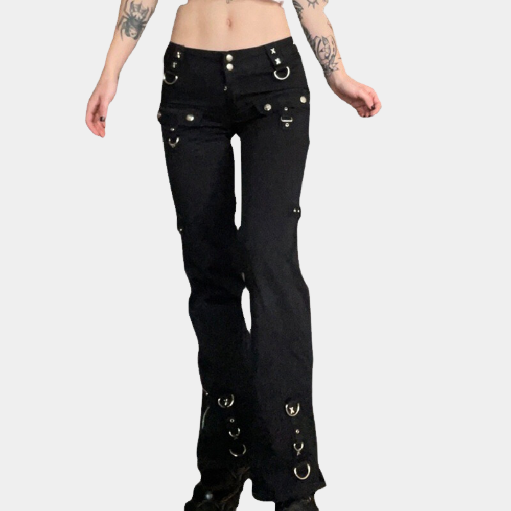 Product Image for Heidi-Mode | Schicke Damen Cargo-Hose für Einen Trendigen Look, Schwarz / XS