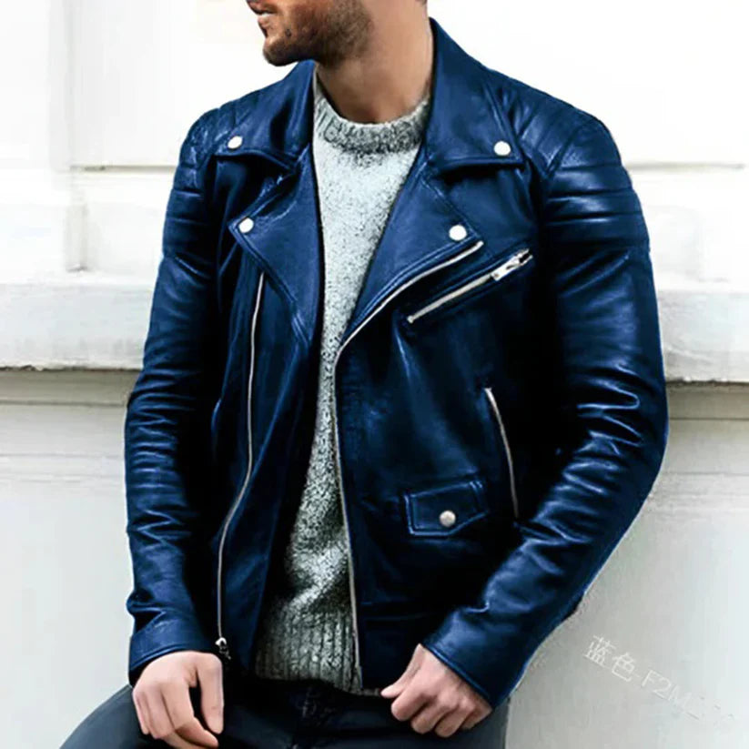Product Image for Heidi-Mode | Leren Warme Jack, Blau / XXXL