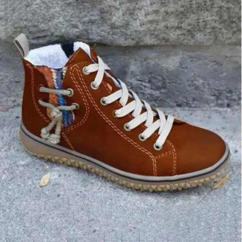 Product Image for Heidi-Mode | Weinlese Inspirierte Lederstiefel Zeitlos Elegante Stiefel für Jeden Anlass, Texanisch Braun / 39