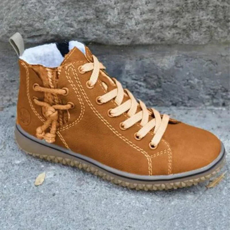 Product Image for Heidi-Mode | Zeitlos Elegante Lederstiefeletten Inspiriert Von Vintage-Stil, 39 / Kanarisch beige