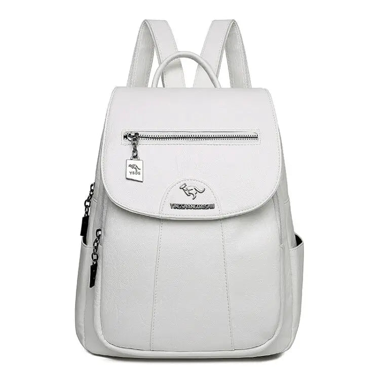 Product Image for Heidi-Mode - Leder Rucksack Frau Silvy, Weiß / PU-Leder