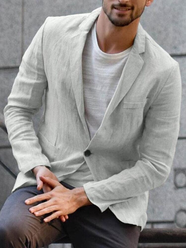 Product Image for Heidi-Mode | Lässiger Weicher Baumwollblazer, Grau / XL