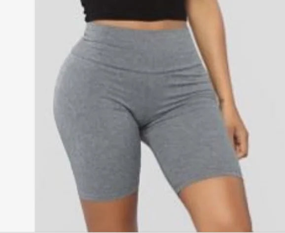 Product Image for Heidi-Mode | Frauen Sport Outfit Damen Yoga Gym Fitness Schwarz Grau Weiß Laufen Rayon Bandage Shorts Hosen, GRAU / L