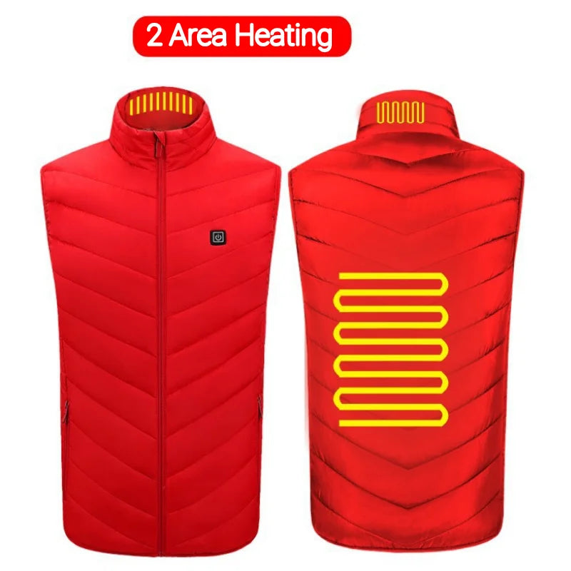Product Image for Heidi-Mode | Elektrische Wärmeweste, 4XL / 2 Bereiche (Rot)
