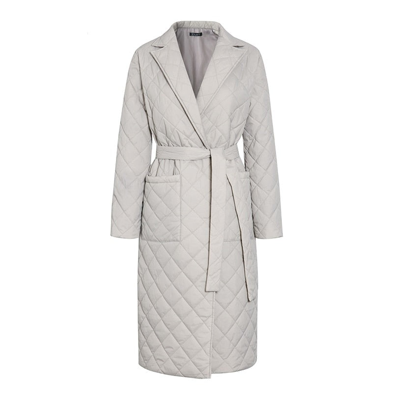 Product Image for Heidi-Mode | Wintermantel mit Karos, Hellgrau / XL