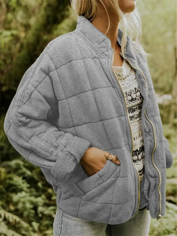 Product Image for Heidi-Mode | Bequeme Damen Steppjacke, Grau / M