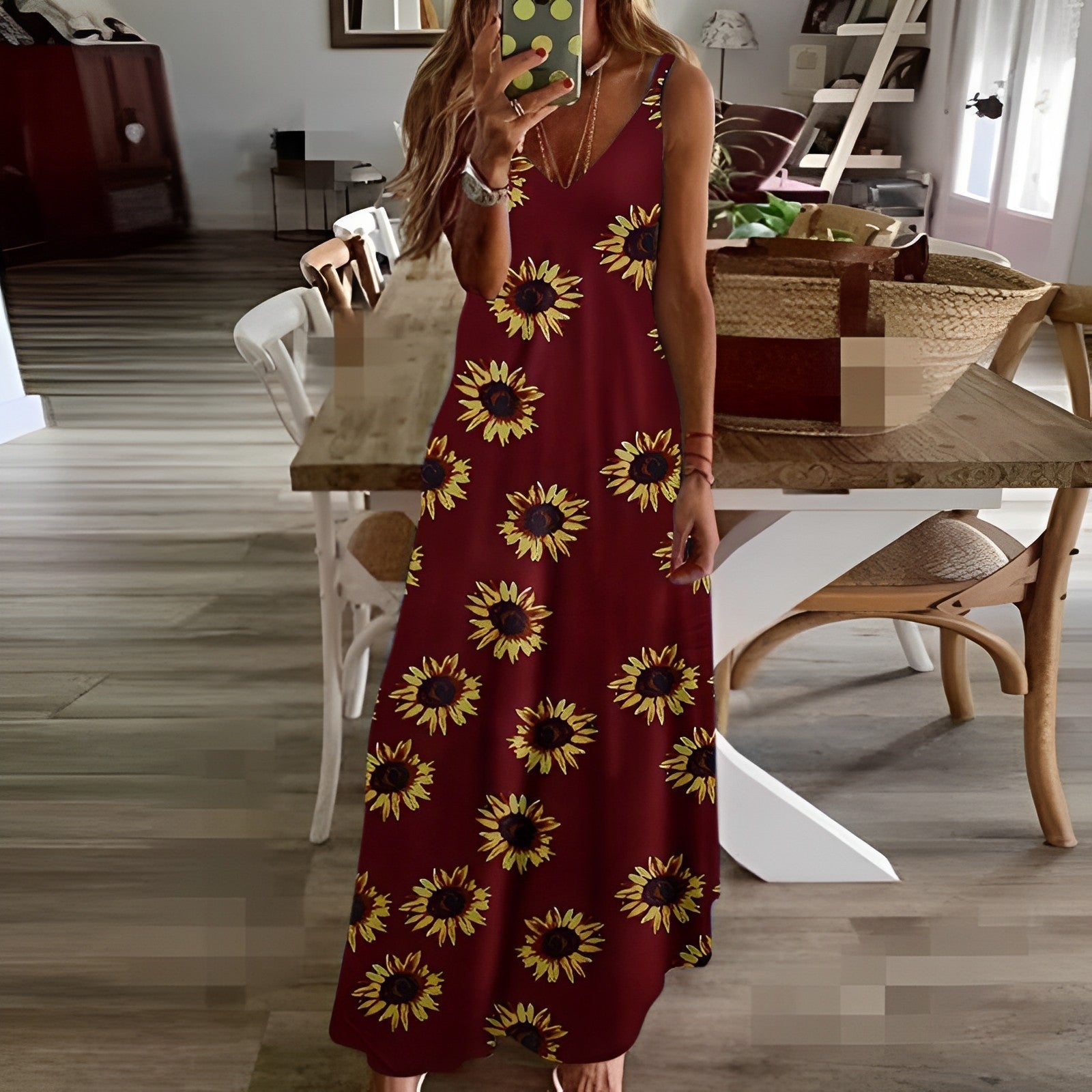 Product Image for Ärmelloses Spaghetti-Kleid, Schwarz / S