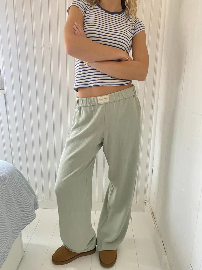 Product Image for Heidi-Mode | Weit Geschnittene Lounge Hosen für Damen, Hellgrün / 2XL