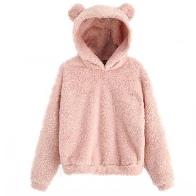 Product Image for Heidi-Mode | Stijlvolle Herfst Dikke Beer Hoodie Voor Dames, Roze / 4XL