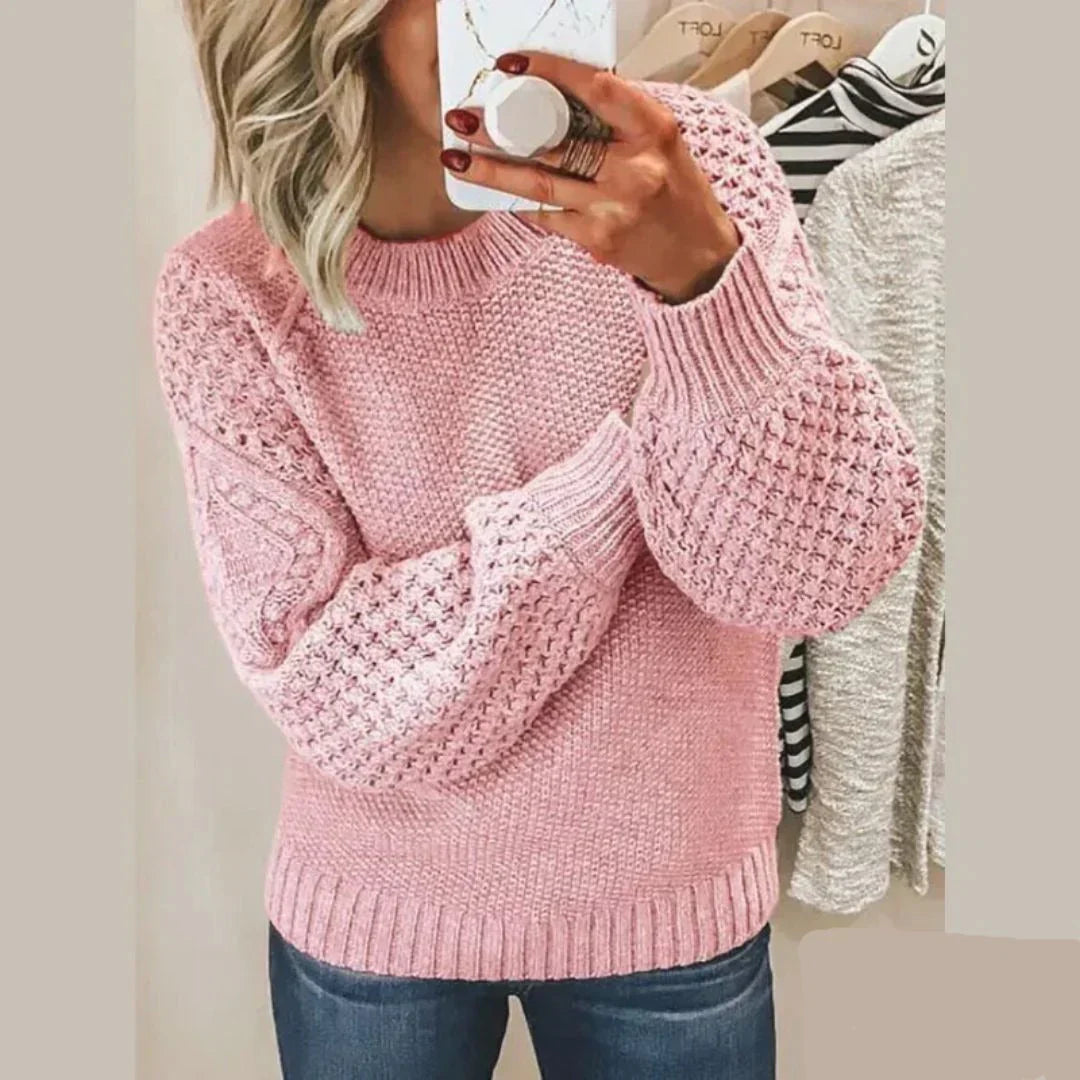 Product Image for Heidi-Mode | Klassischer Pullover aus Wolle, Babyblau / M