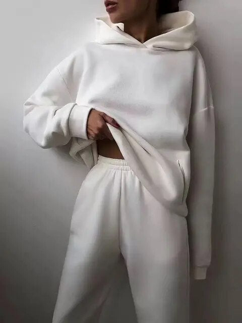 Product Image for Heidi-Mode | Bequemer Hoodie & Jogginghose, Weiß / M