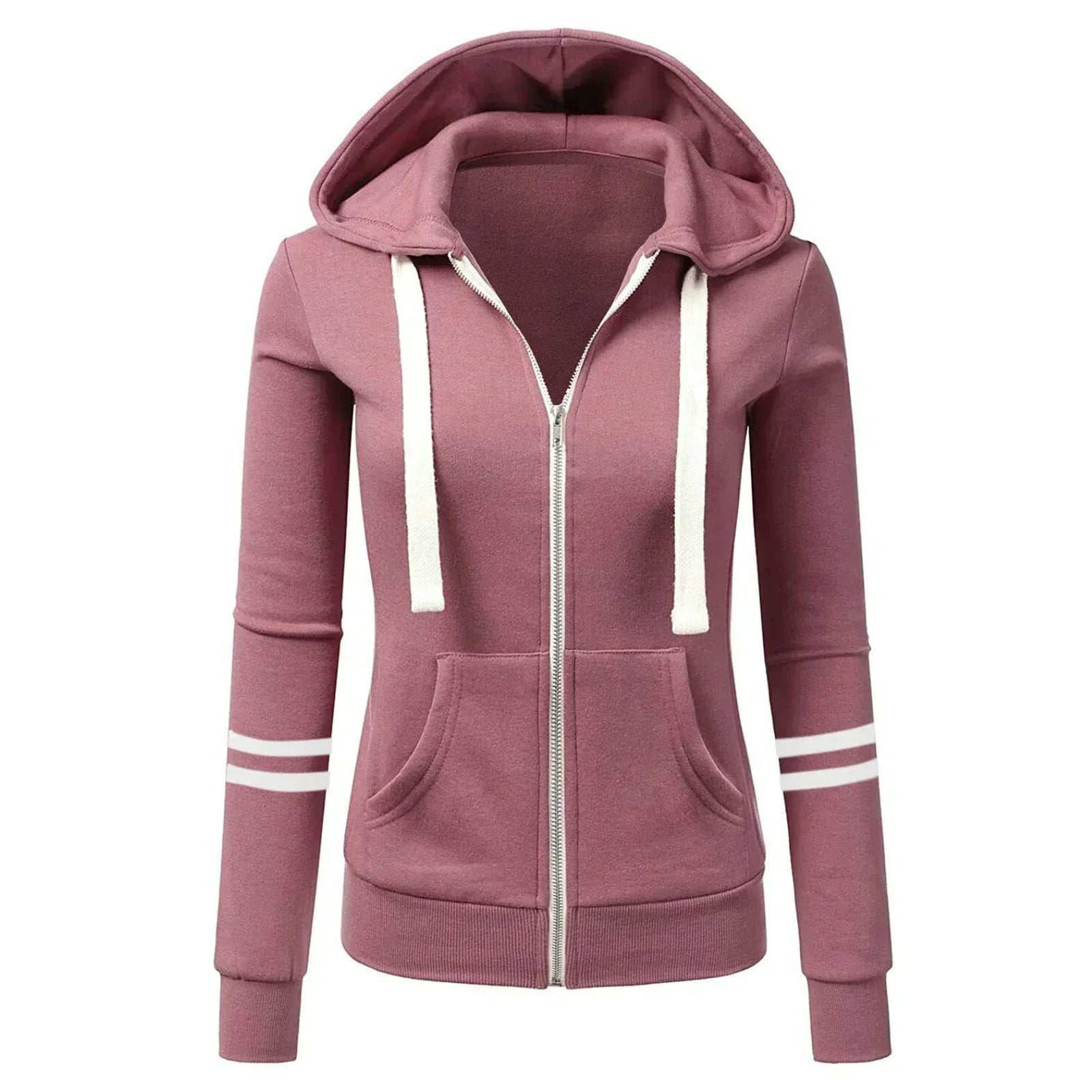 Product Image for Heidi-Mode | Damen Hoodie Jacke mit Kordelzug und Seitentaschen, Stil 5 / 2XL