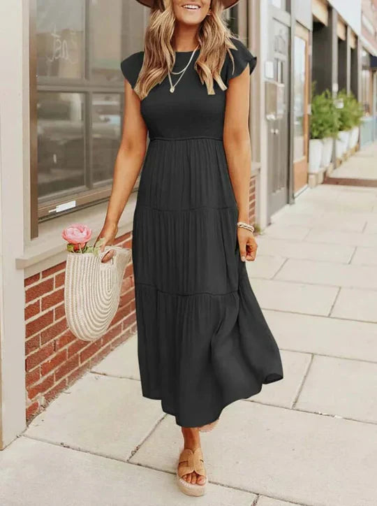 Product Image for Heidi-Mode | Frauen Sommerkleid Elegant Komfortabel Festlich, Schwarz / XL