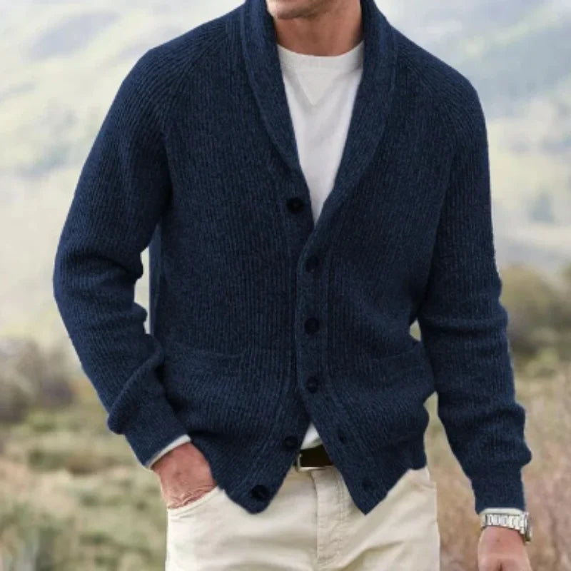 Product Image for Heidi-Mode - Woll vintage Weste mit V-Ausschnitt für Herren, Marineblau / 3XL