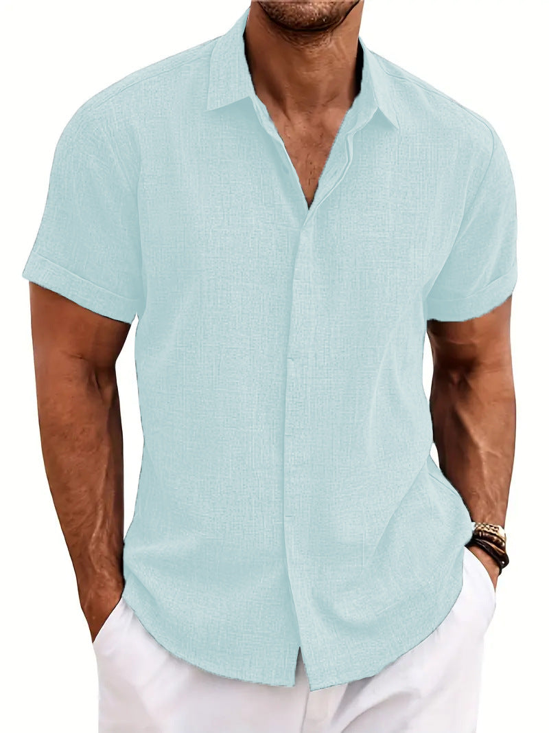 Product Image for Heidi Mode | Kurzarmhemd aus Leinen, Türkis / S