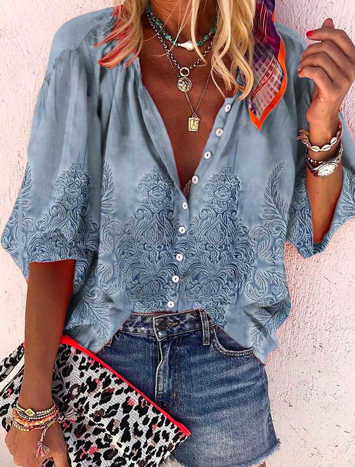 Product Image for Heidi-Mode | Boho Chic Bluse, CSCX12-0322 / 5XL